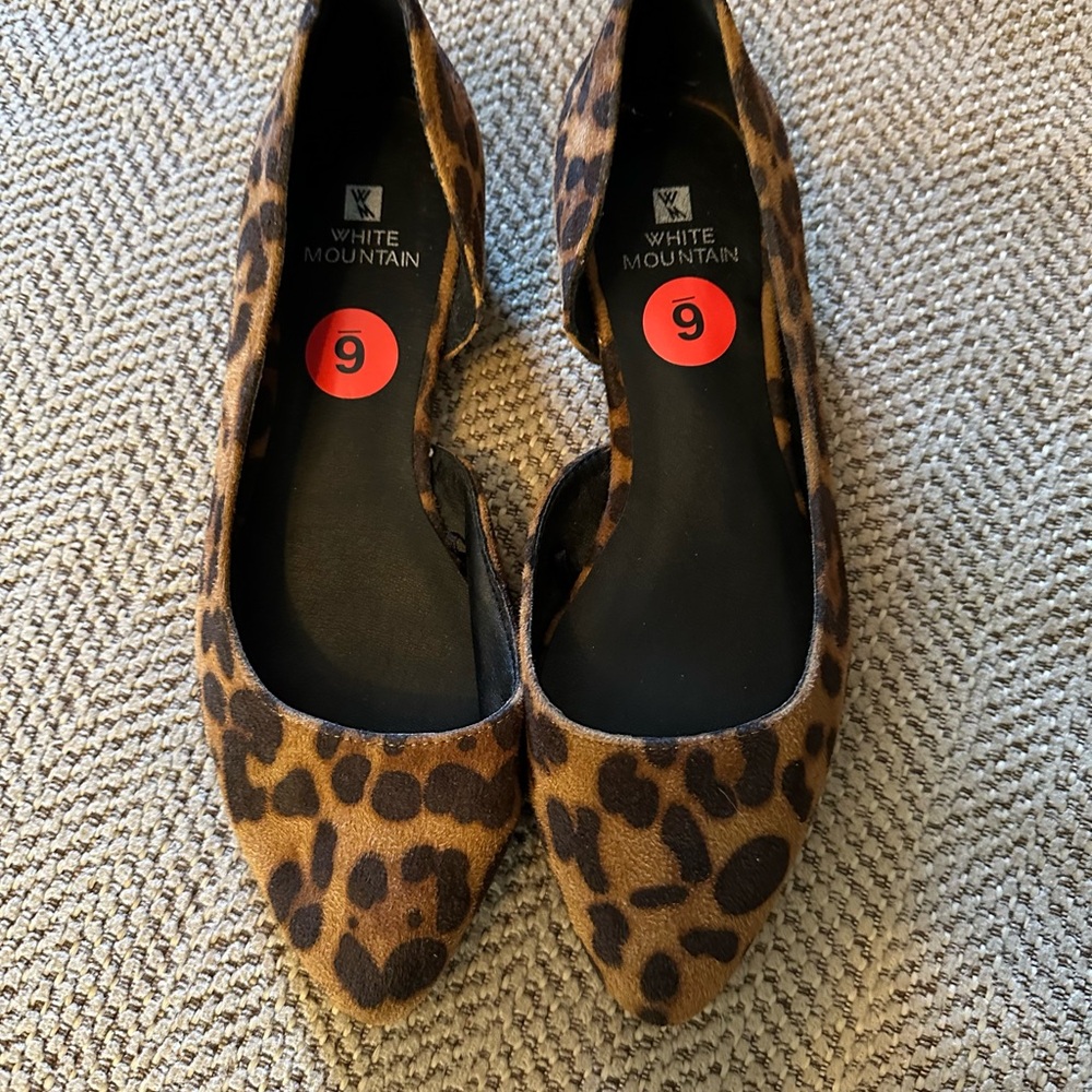Animal  Print White Mountain Women's Flats